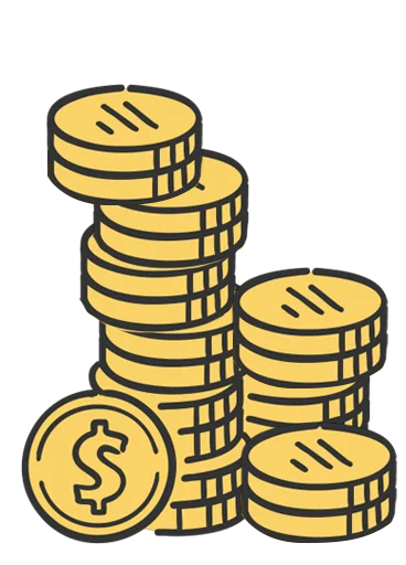 Ícone de moedas para Publicidade