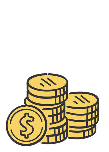 Ícone de moedas para Administrações Regionais